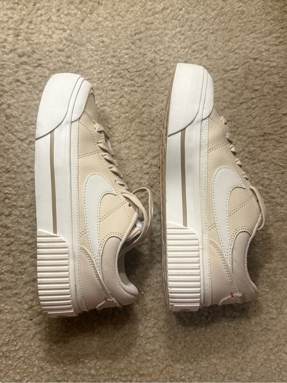Nike Court Legacy Lift Shoes in Beige (Women’s Size 6.5) - Picture 6 of 11